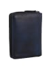 Greenburry Destressed Geldbörse RFID Schutz Leder 13 cm navy blue