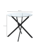 HOMCOM Beistelltisch in Schwarz 80L x 80B x 75H cm