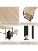 tectake Computer-Schreibtisch Stoke 137 x 55 x 75 cm, Industrial Holz hell, Eiche Sonoma