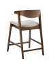 Beliani 2er-Set Barhocker LILLY in Beige/Braun