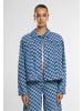 Urban Classics Urban Classics Ladies 80‘s Oversized Laser Printed Denim Jacket in bluelasercheck