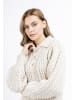 DreiMaster Vintage Damen Strick Pullover in WOLLWEISS
