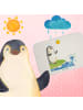 Mr. & Mrs. Panda Badvorleger Pinguin Surfer ohne Spruch in Weiß
