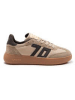 Back 70 Damen- Schnürschuhe  in Beige
