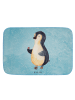 Mr. & Mrs. Panda Badematte Pinguin Marienkäfer ohne Spruch in Eisblau