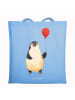 Mr. & Mrs. Panda Stofftasche Pinguin Luftballon ohne Spruch in Sky Blue