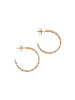 usha WHITE LABEL Women Hoop Earrings in Rose Gold Silver
