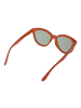 Serengeti Unisex Sonnenbrille Rund Orange