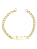 Adeliás Damen Armband – Panzerarmband aus Edelstahl 18 cm in gold