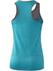 erima 5-C Tanktop in oriental blue melange/grau melange/weiss