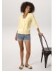 Aniston CASUAL Strickjacke in hellgelb-weiß-gelb