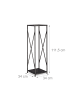 relaxdays Kaminholzregal in Schwarz - (B)34 x (H)111 x (T)34 cm