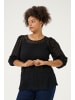 KAFFE curve Langarm-Bluse KClorena Regular fit in Black Deep