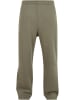 Urban Classics Jogginghose FLUFFY TRACKPANTS comfort/relaxed in Oliv
