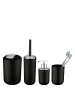 Wenko Bad-Accessoire-Set Brasil Schwarz 4-teilig in Schwarz