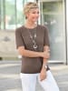 WITT WEIDEN Kurzarmpullover in taupe
