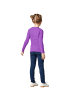 tectake Einfarbiges Langarm-Shirt für Kinder, lila