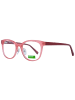 Benetton Damen Optische Fassungen Trapez Rose