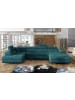 MF Design Rodri Recamiere Links in Flaschengrün -  (L) 202 x (B) 345 x (H) 90 cm