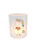 Mr. & Mrs. Panda Windlicht Einhorn Herz ohne Spruch in Transparent