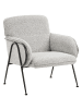 Beliani Sessel TRYSNES in Schwarz/Weiß - (W) 69 x (H) 84 x (L) 77 cm
