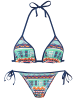Buffalo Triangel-Bikini in blau bedruckt