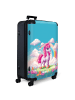 NoBoringSuitCases Suitcase, Koffer, Reisekoffer Einhorn rosa blau
