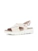 Gabor Plateau Sandalen in creme