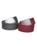 Urban Classics Belt in bordeaux/charcoal