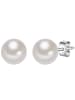 Lulu & Jane Perlen-Ohrstecker Sterling Silber Süßwasser-Zuchtperle in weiß