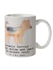 Mr. & Mrs. Panda Kaffeebecher Airedale Terrier mit Spruch in Grau Pastell