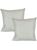 JACK 2er Set Outdoor Kissenhülle 45x45cm Uni in Hellgrau