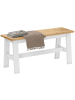 HOMCOM Sitzbank-95L x 30B x 45H cm-Eiche