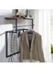 FineBuy Wandgarderobe "FB109737" in Schwarz /