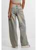 Urban Classics Urban Classics Ladies Low Waist Baggy Fit Denim in mid grey dirty washed