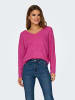 ONLY Feinstrick Pullover ONLRICA LIFE Longsleeve V-Ausschnitt in Rosa-2