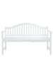 Butlers Gartenbank BANQUETTE in Weiß