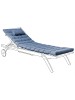 Beliani Auflagen CESANA PREMIUM in Blau - (W) 56 x (H) 5 x (L) 192 cm