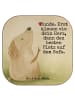 Mr. & Mrs. Panda Glas-Untersetzer Hund Liebe Design mit Spruch in Weiß