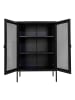 ebuy24 Vitrinenschrank Melbourne Schwarz 80 x 40 cm