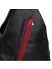 Toscanto Toscanto Cityrucksack, Schultertasche Leder schwarz, rot ca. 26cm