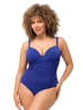 Ulla Popken Badeanzug in royalblau