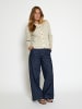DESIRES Strickjacke in Oil Green Stripe
