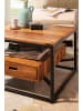 FineBuy Couchtisch in Braun / Sheesham / 60x60x40
