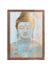 Beliani Wandbild mit Rahmen MOVILLE in Gold - (W) 55 x (H) 75 x (L) 3 cm