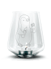 Mr. & Mrs. Panda Glas Windlicht Pinguin Pommes ohne Spruch in Transparent