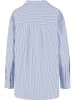 Urban Classics Urban Classics Ladies Oversized Striped Blouse in powderblue/white