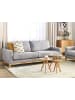 Beliani 3-Sitzer Sofa SIGGARD in Grau/Braun - (W) 217 x (H) 84 x (L) 92 cm
