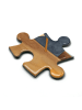 Mr. & Mrs. Panda Puzzle Pinguin Angelboot Design mit Spruch in Weiß