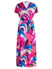 Betty Barclay Jerseykleid kurzarm in Pink/Blue